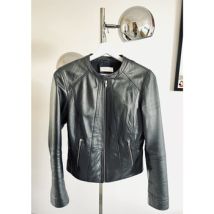 Veste Naf Naf Blouson en cuir noir NAF NAF