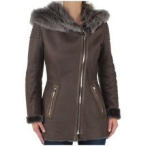 Blouson Giorgio Veste Giorgio Valeria en peaux lainées ref_gio38086-taupe