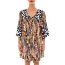 Robe Jad Robe Fraco imprimé Bleu Jaune