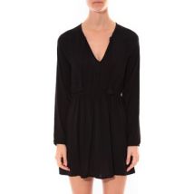 Robe Coquelicot Robe Col V Noir 16216