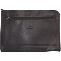 Porte document Hexagona Conferencier en cuir ref 40238 marron fon
