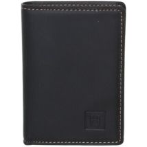 Portefeuille Hexagona Porte-cartes en cuir Ref 40897 Noir 7*10*2