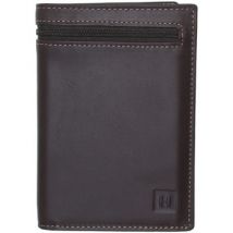Portefeuille Hexagona Portefeuille en cuir Ref 40906 Marron 10*14*2