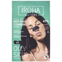 Soins ciblés Iroha Nature Patchs Purifiants Détox Charbon Points Noirs 5 Unités
