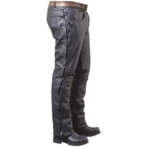 Pantalon Pallas Cuir Pantalon en cuir avec lacets ref 02702 noir