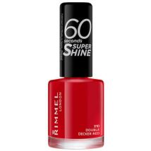Vernis à ongles Rimmel London Vernis À Ongles 60 Seconds Super Shine 310-double Decker Rouge