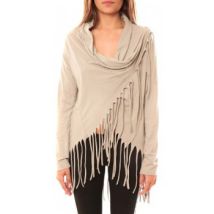 Pull De Fil En Aiguille Gilet Viki Beige