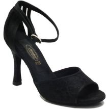 Sandales Vitiello Dance Shoes 411 Raso Fiore Nero / Raso