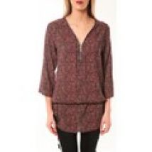 Vestiti De Fil En Aiguille  Robe Noémie   Co E1485-37 Rose/Noir