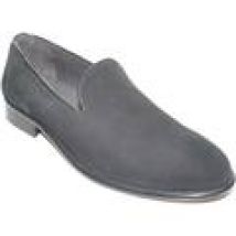 Scarpe Malu Shoes  Mocassino uomo slip on classico in vero camoscio nero a pelo ra