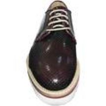 Scarpe Malu Shoes  Scarpe stringate art 6892 microforato bordeaux  abrasivato fond
