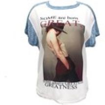 T-shirt By La Vitrine  Tee-shirt B005 Bleu/Blanc