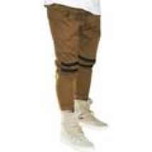 Pantaloni We Way Trend  Pantaloni jogger marroni con elastico e coulisse e tasche later
