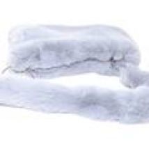 Borsette Made In Italia  Pochette rettangolare monocromatica in peluche grigio e manico