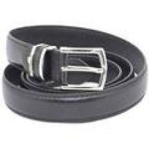 Cintura Made In Italia  Cinta Uomo in Ecopelle H3,5cm Tinta Unita Nero con Fibbia in Me
