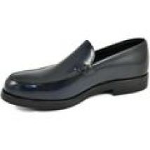 Scarpe Malu Shoes  Scarpe uomo mocassini inglese college liscio vera pelle blu ele