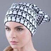 Sciarpa Bullish  GORRO LARGE PATTERN-PAPB 008802 WHITE NAVY