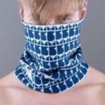 Sciarpa Bullish  GORRO LARGE PATTERN-PPB 008802 NAVY WHITE