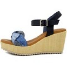 Sandali Raquel Perez  Sandali Donna in Pelle e Rafia, Zeppa e Plateau-17242