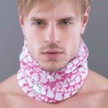 Sciarpa Bullish  GORRO LARGE PATTERN-PAPB 027719 WHITE FUXIA