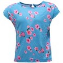 T-shirt Sun68  maglia  viscose turquoise/rose  kid