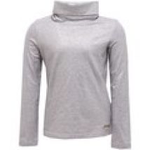 Maglione bambina Simonetta  maglia  silver cotton lurex turtleneck