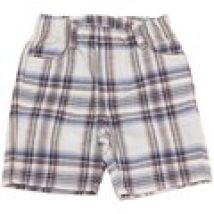 Pantaloni corti Oibo'!  beige/blue checked cotton short