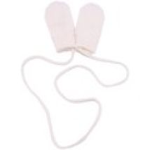 Guanti Paula  muffole  wool white mitten gloves guanti