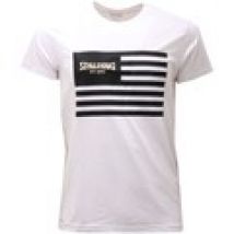 T-shirt Spalding  maglia  white mix cotton s