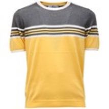T-shirt Mqj  maglia  yellow/grey cotton