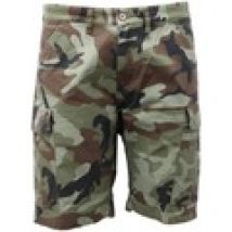 Pantaloni corti Impure  bermuda  green camouflage cotton cargo shorts