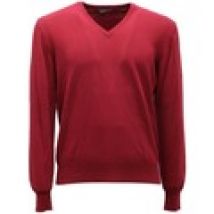 Maglione Xbrand  maglione  v-neck cotton sweater burgundy