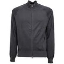 Maglione Xbrand  maglione  dark grey cotton sweater delave' full zip