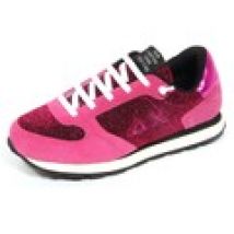 Scarpe bambini Sun68  fucsia glitter suede/fabric shoes kids