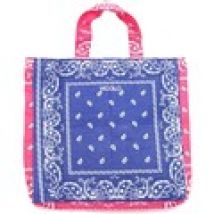 Borsa Shopping Vicolo  borsa shopping bag blue/ vintage effect cotton tote bag