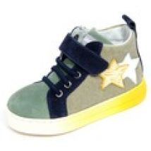 Scarpe bambini Falcotto  STELLAR VL kids fabric/suede shoes green/blue