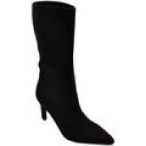 Tronchetti Corina  Stivale tronchetto donna in pelle scamosciata nero punta tacco