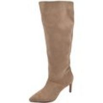 Stivali Corina  Stivali alti donna al ginocchio in ecopelle scamosciata beige p