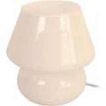Lampade d’ufficio Tosel  lampada da comodino tondo vetro crema