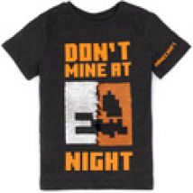T-shirt Minecraft  Don't Mine At Night