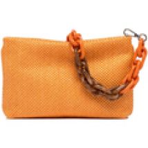 Borsa Shopping Gianni Chiarini  Pochette Brenda arancio con catena in resina