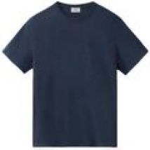 T-shirt Woolrich  T-shirt Sheep Uomo Melton Blue