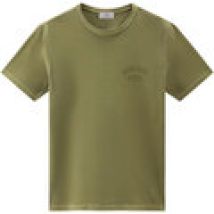 T-shirt Woolrich  GARMENT DYED LOGO      T-SHIRT