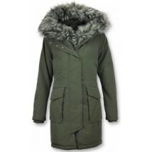Parka Jas Gentile Bellini Lange Parka Jas Faux Bontkraag