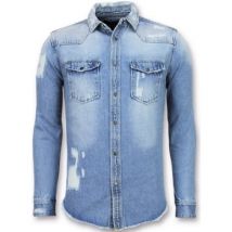 Overhemd Lange Mouw Enos Lange Spijkerblouse Denim