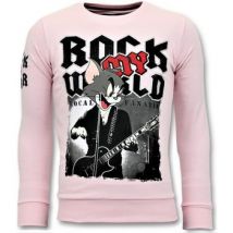 Sweater Local Fanatic Luxe Rock My World Cat