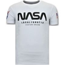 T-shirt Korte Mouw Local Fanatic Nasa American Flag