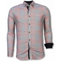 Overhemd Lange Mouw Tony Backer Blouse Line Pattern