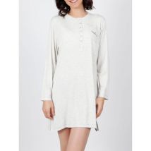 Pyjama's / nachthemden Admas Nachthemd Do Not Forget To Smile grijs