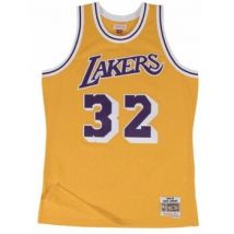 T-shirt Korte Mouw Mitchell And Ness Nba Swingman Jersey 20 Los Angeles Lakers 198485 Magic Johnson